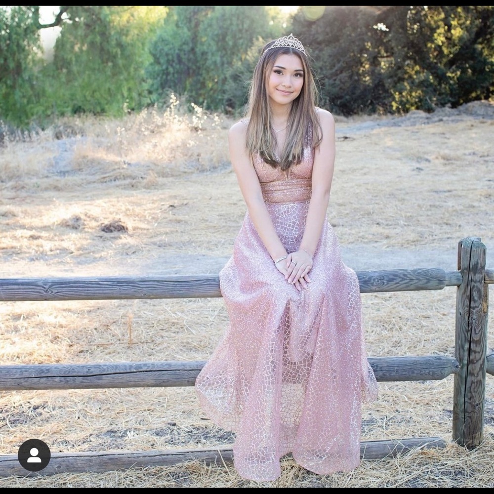 Formal rose gold dress